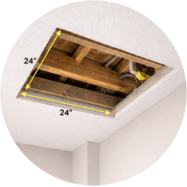 Ouverture plafond